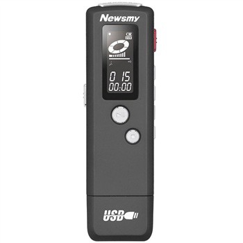 纽曼（Newsmy）RV58 录音笔 4G存储 黑色 时尚便携型 内置高灵敏麦克风 声控录音 USB直插式接口