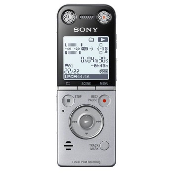 索尼（SONY） ICD-SX734 数码录音棒 三向麦克风 商务会议/专业采访 银色 8G